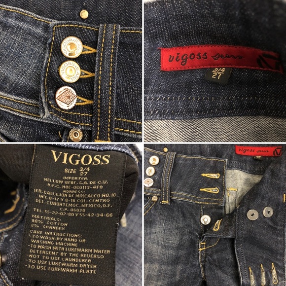 VIGOSS Sz 3/4 Button Front Bootcut Jeans - Picture 13 of 13